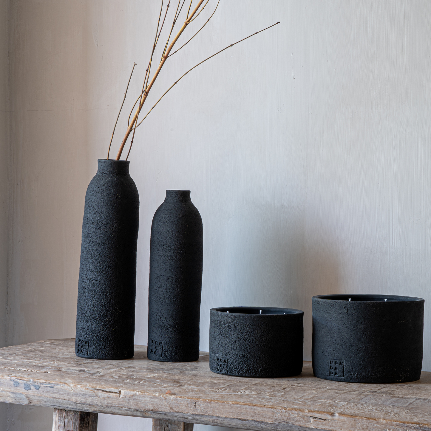 Terra candle large - preto