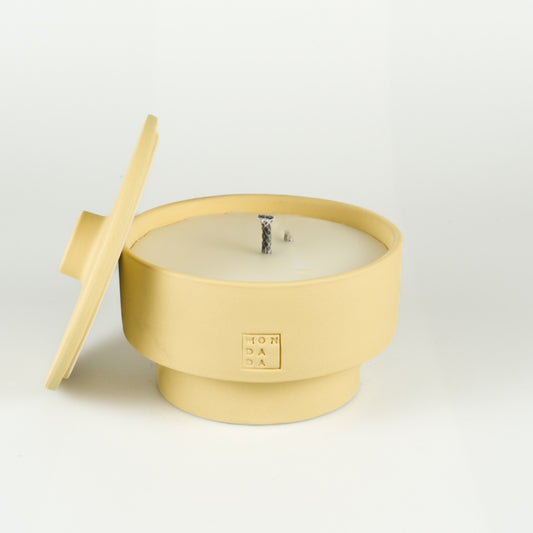 Bougie d'extérieur June TWO + lid - Sahara