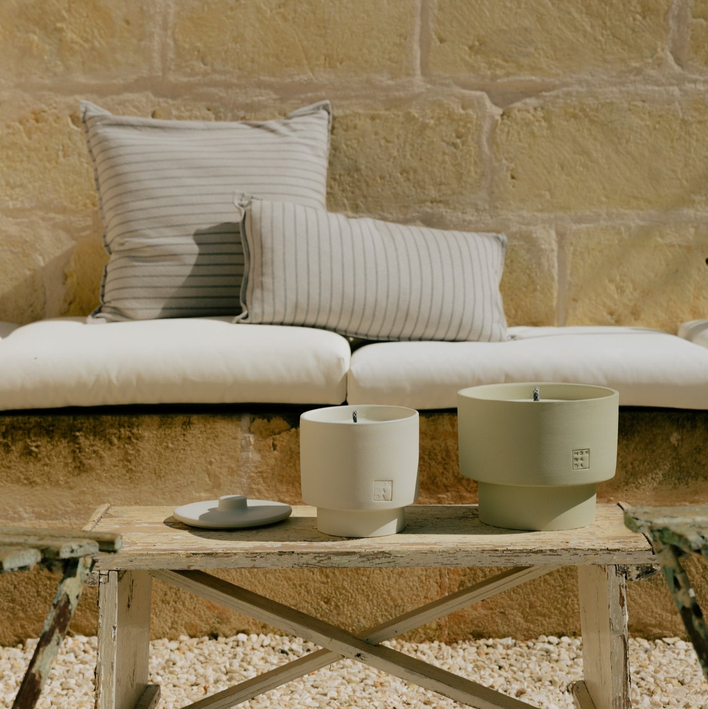 Bougie d'extérieur June THREE + lid - Tuscany