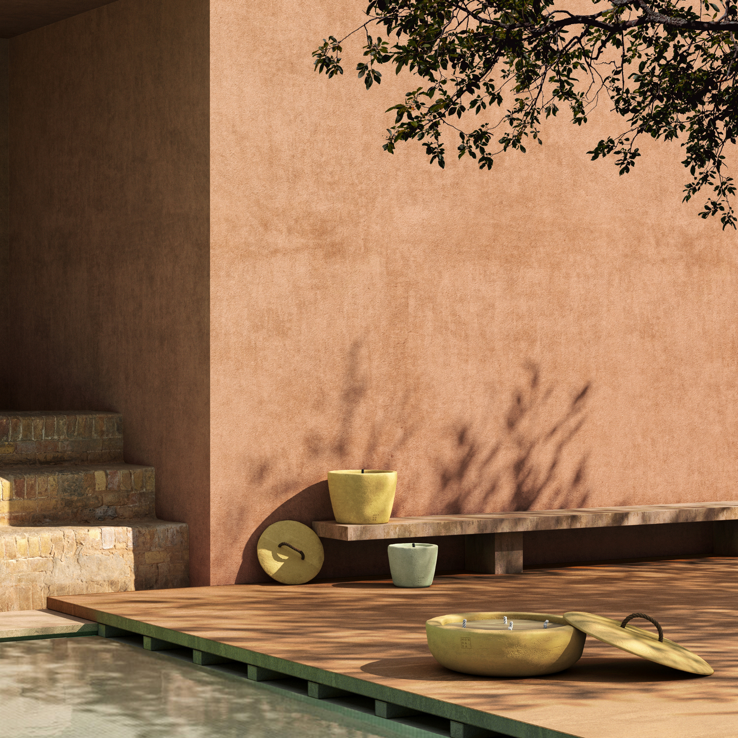 Urban Outdoor Candle Large - slate