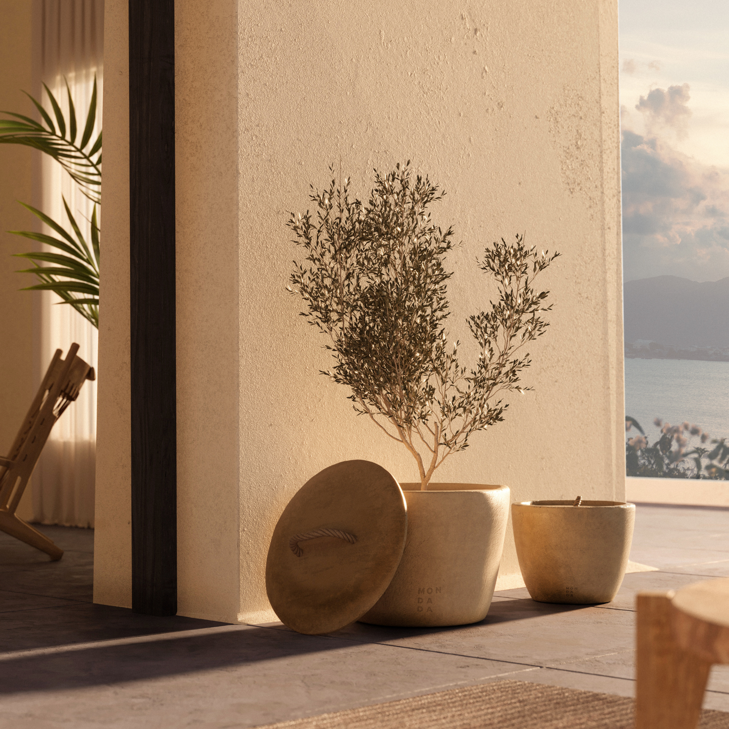 Urban Outdoor Garden Candle Small + lid - Desert
