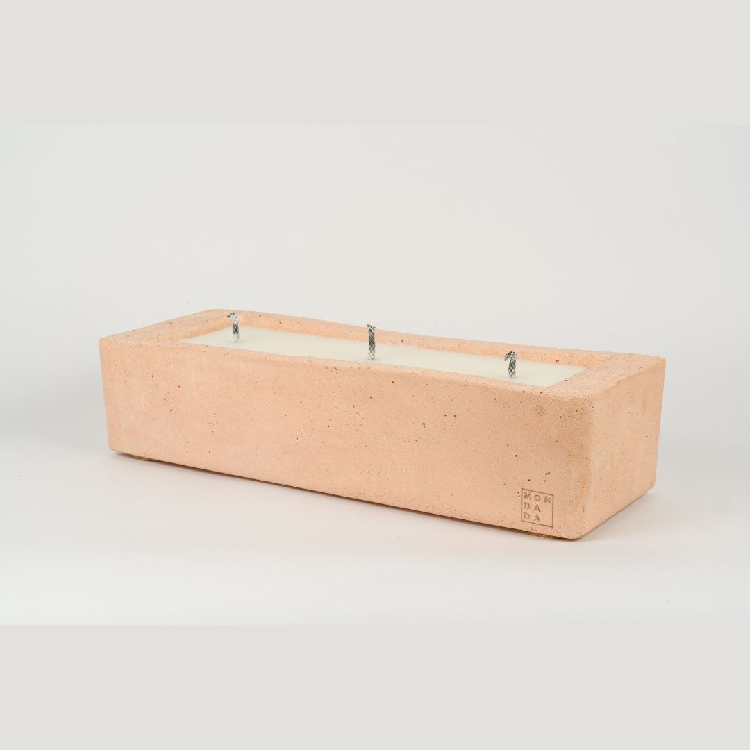 Urban Outdoor Candle rectangle - blush