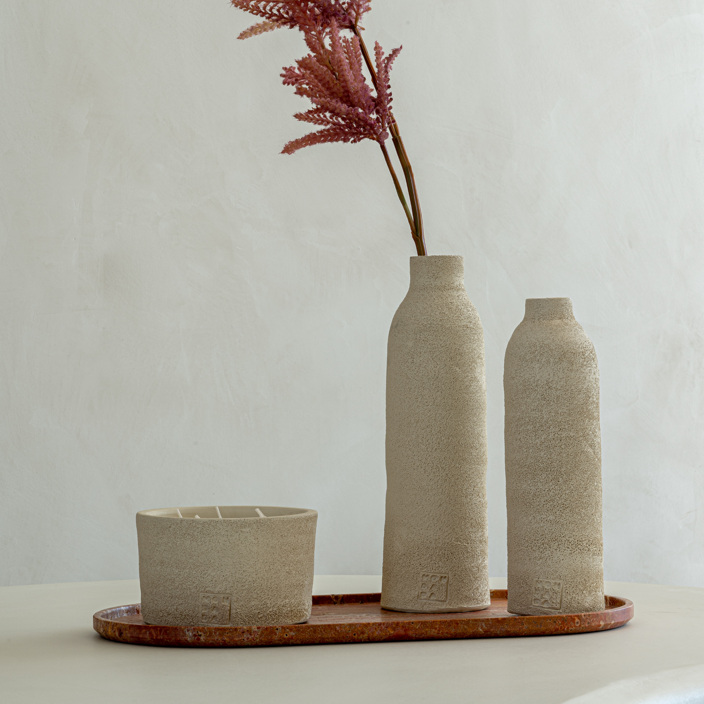 Terra candle small - crua