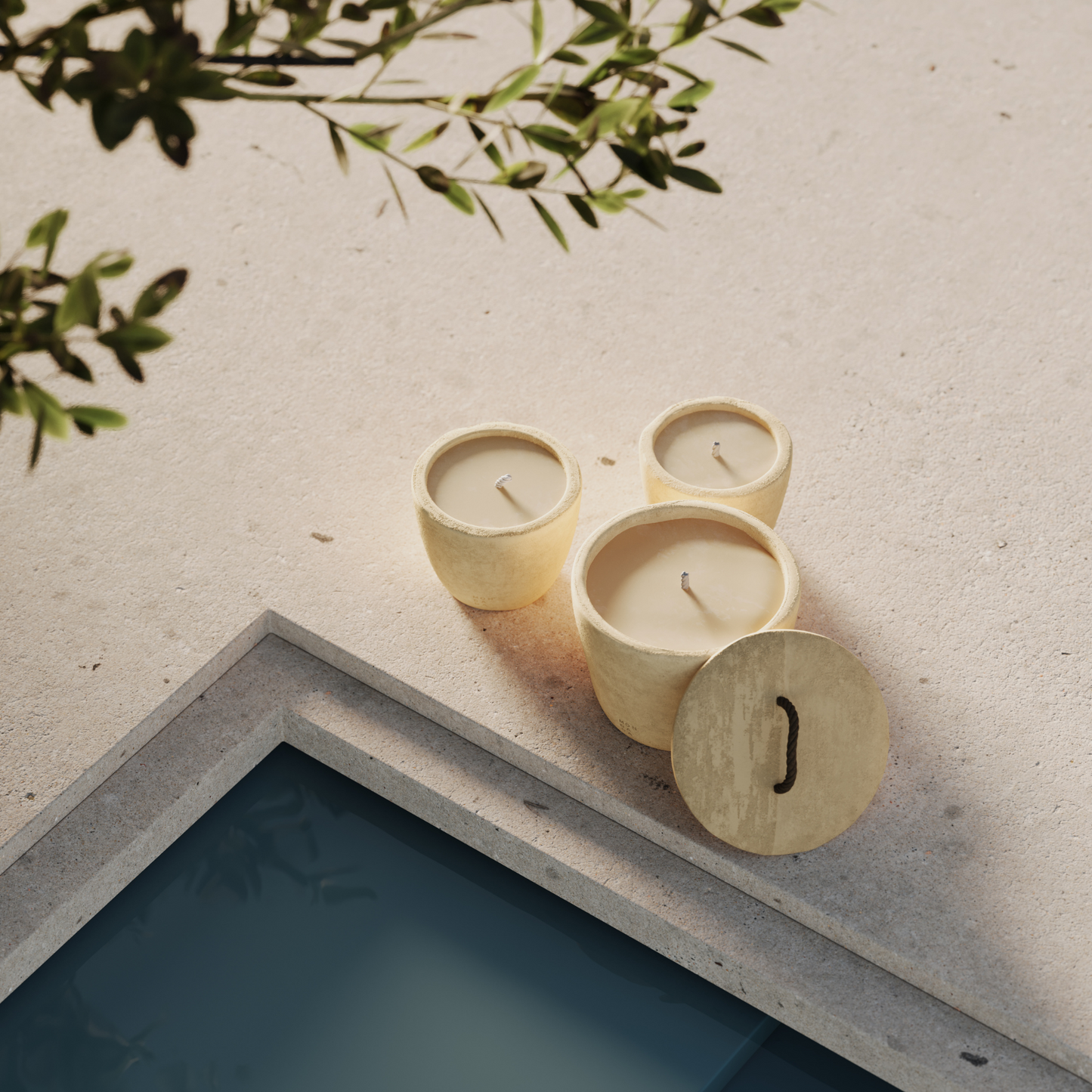 Urban Outdoor Garden Candle Small + lid - Desert