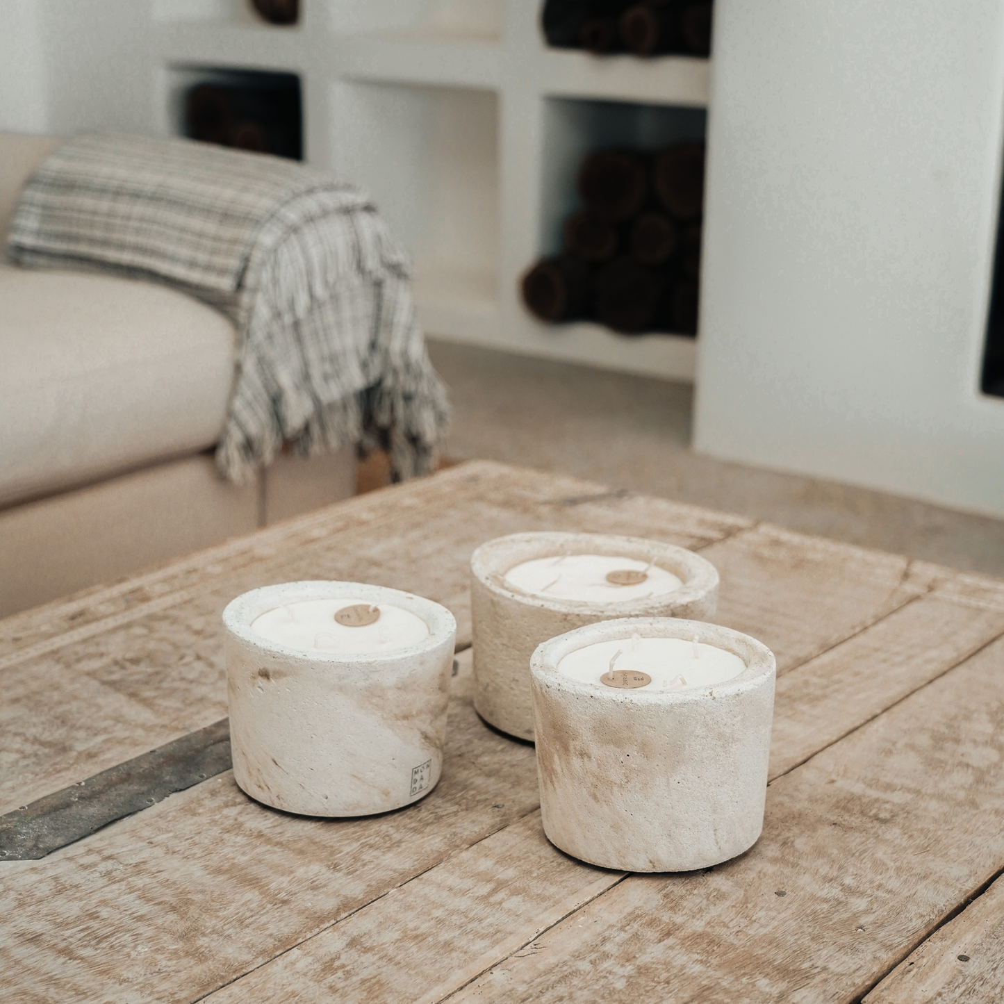 Urban Indoor Candle Small - Ecru