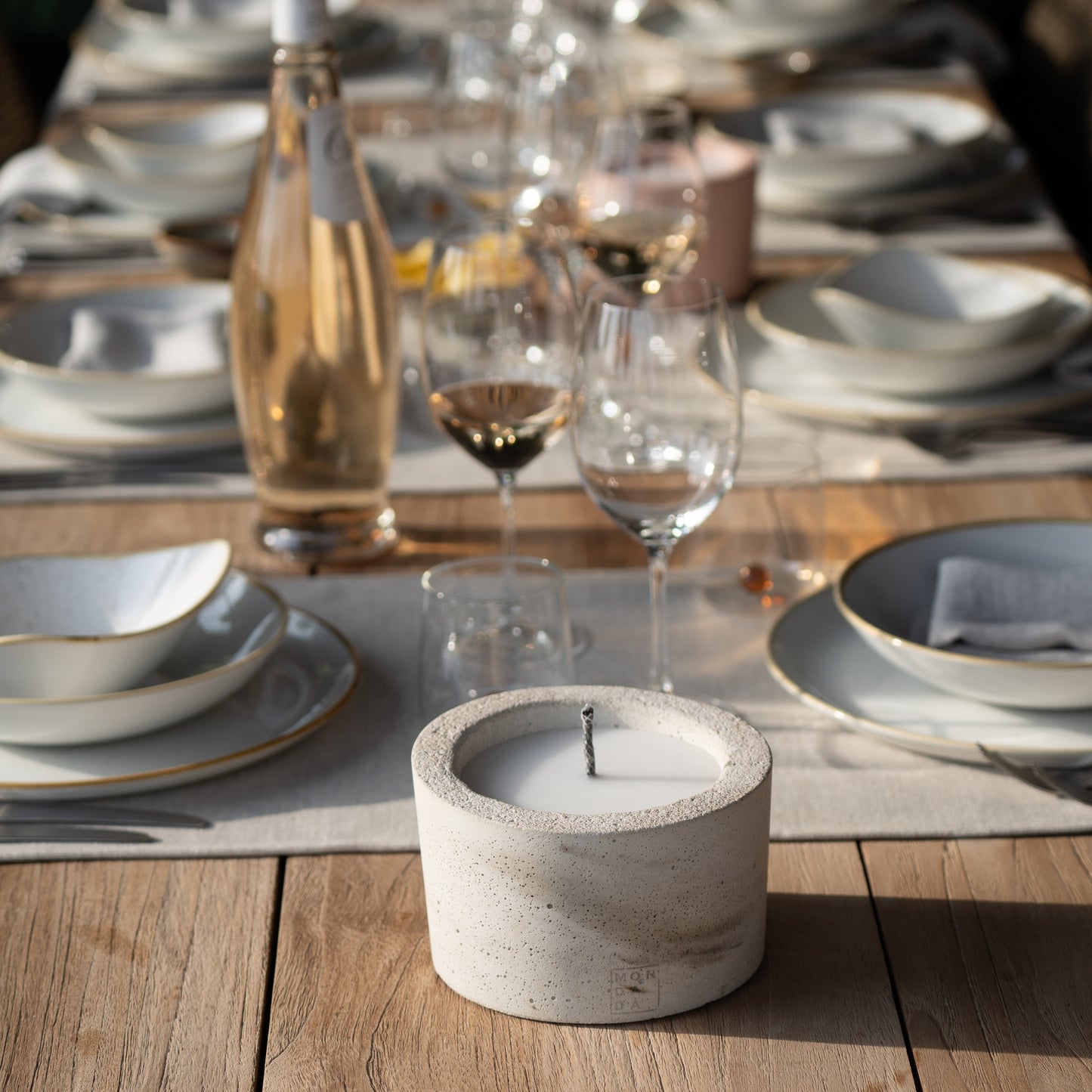 Bougie de table d'extérieur urbaine - taille unique