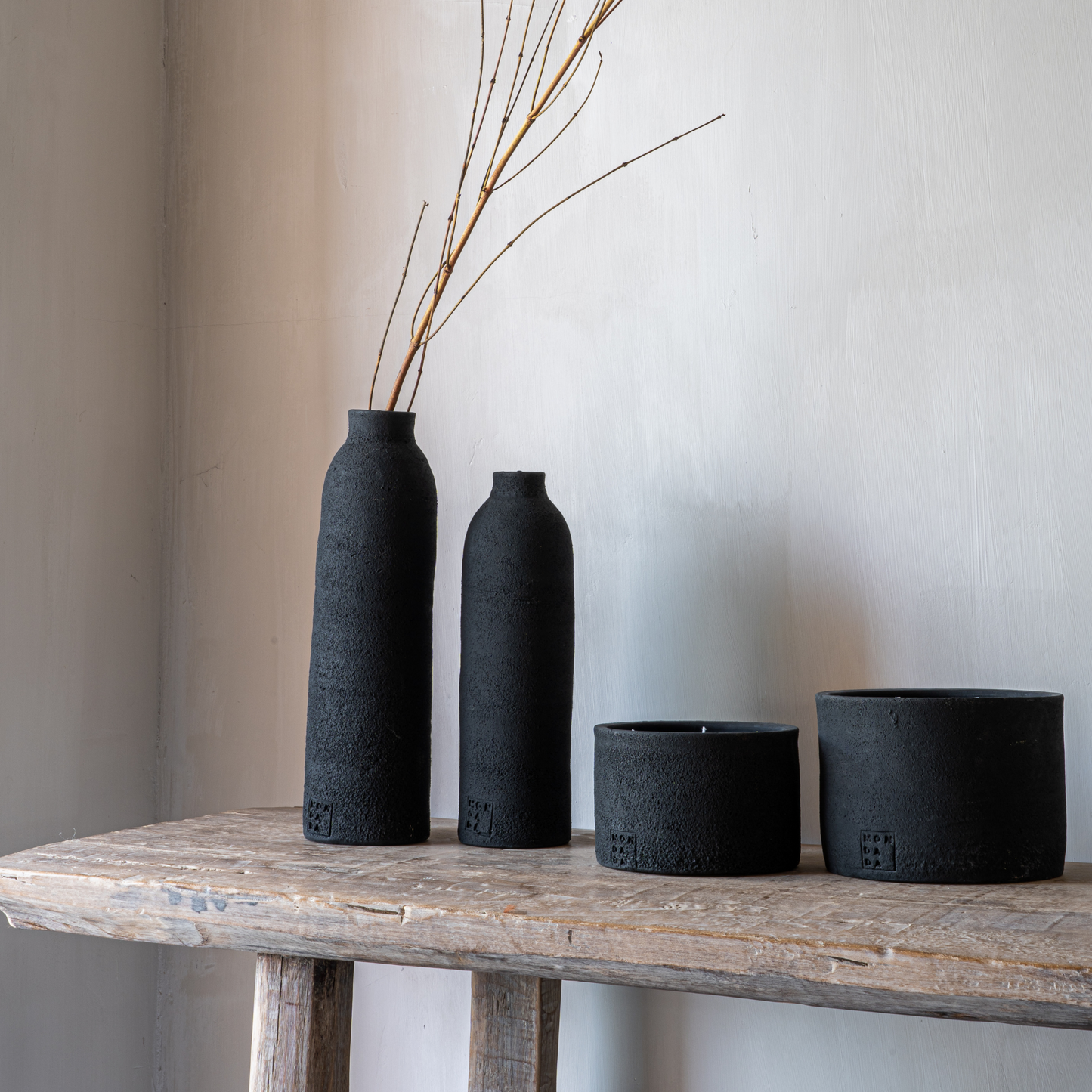 Terra candle large - preto