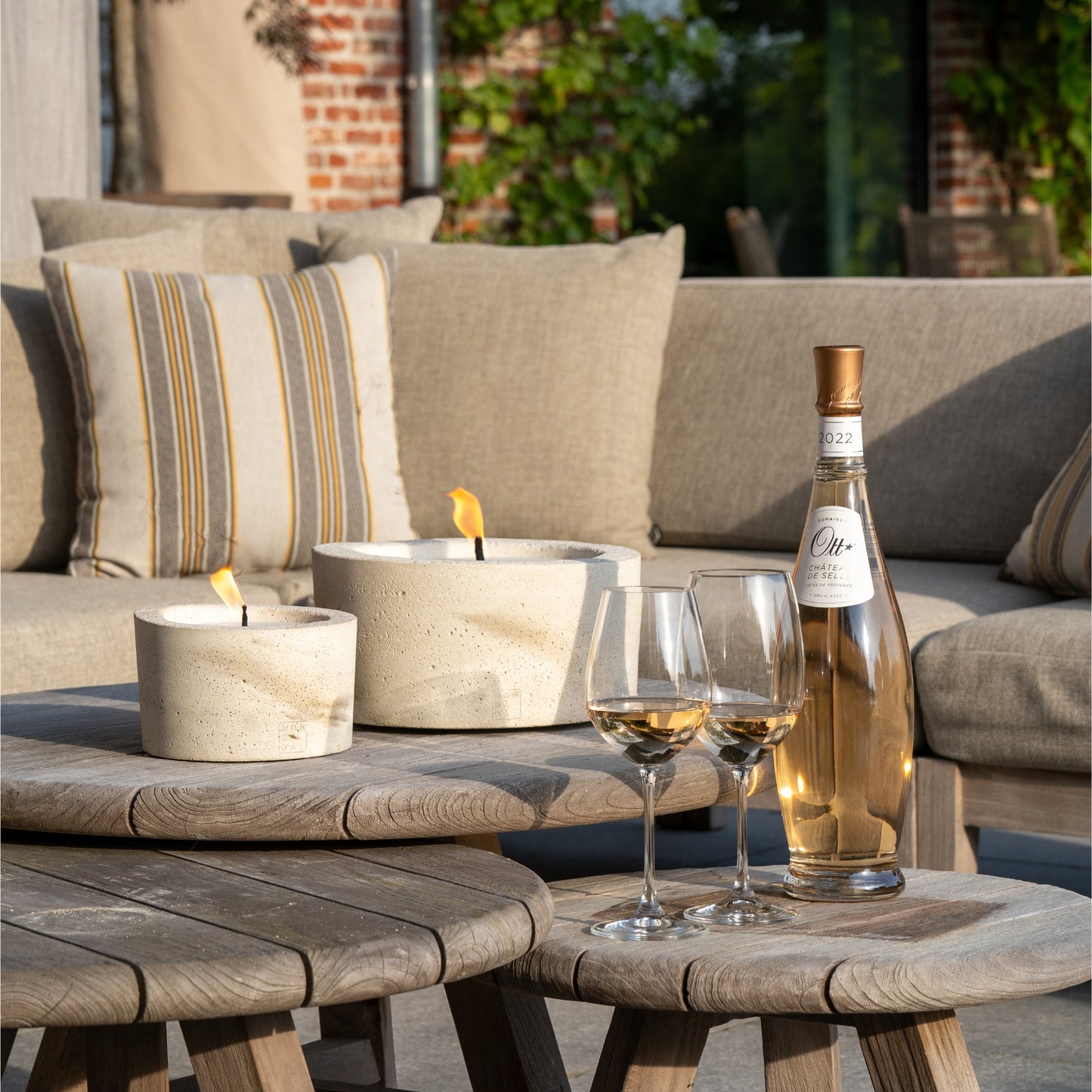 Bougie de table d'extérieur urbaine - taille unique