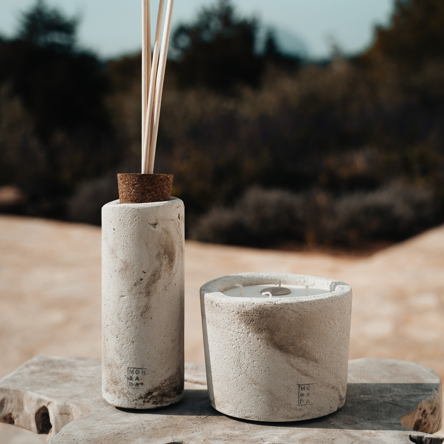 Urban Giftset Kaars Small + Diffuser - ecru