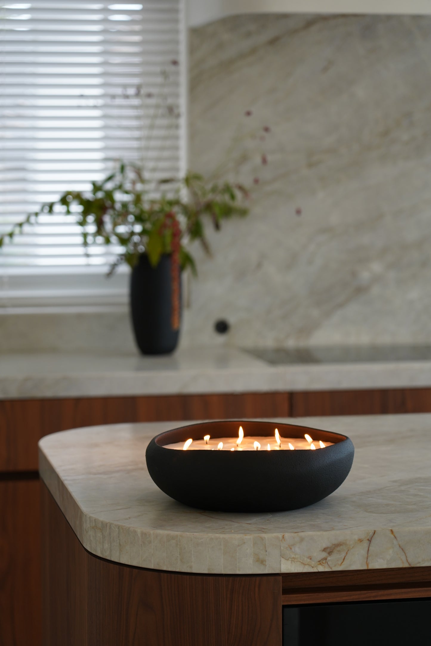 Doteki Indoor Candle Small - Charcoal