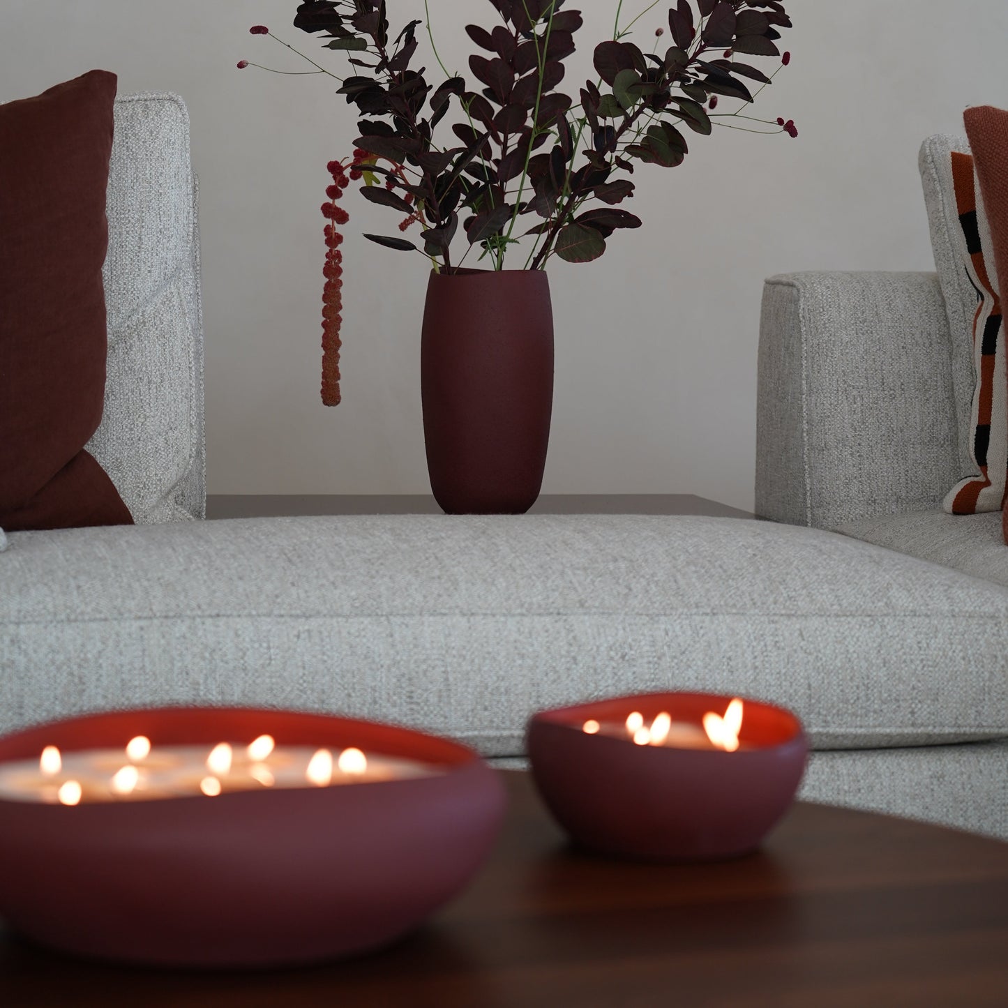 Doteki Indoor Vase - Burgundy