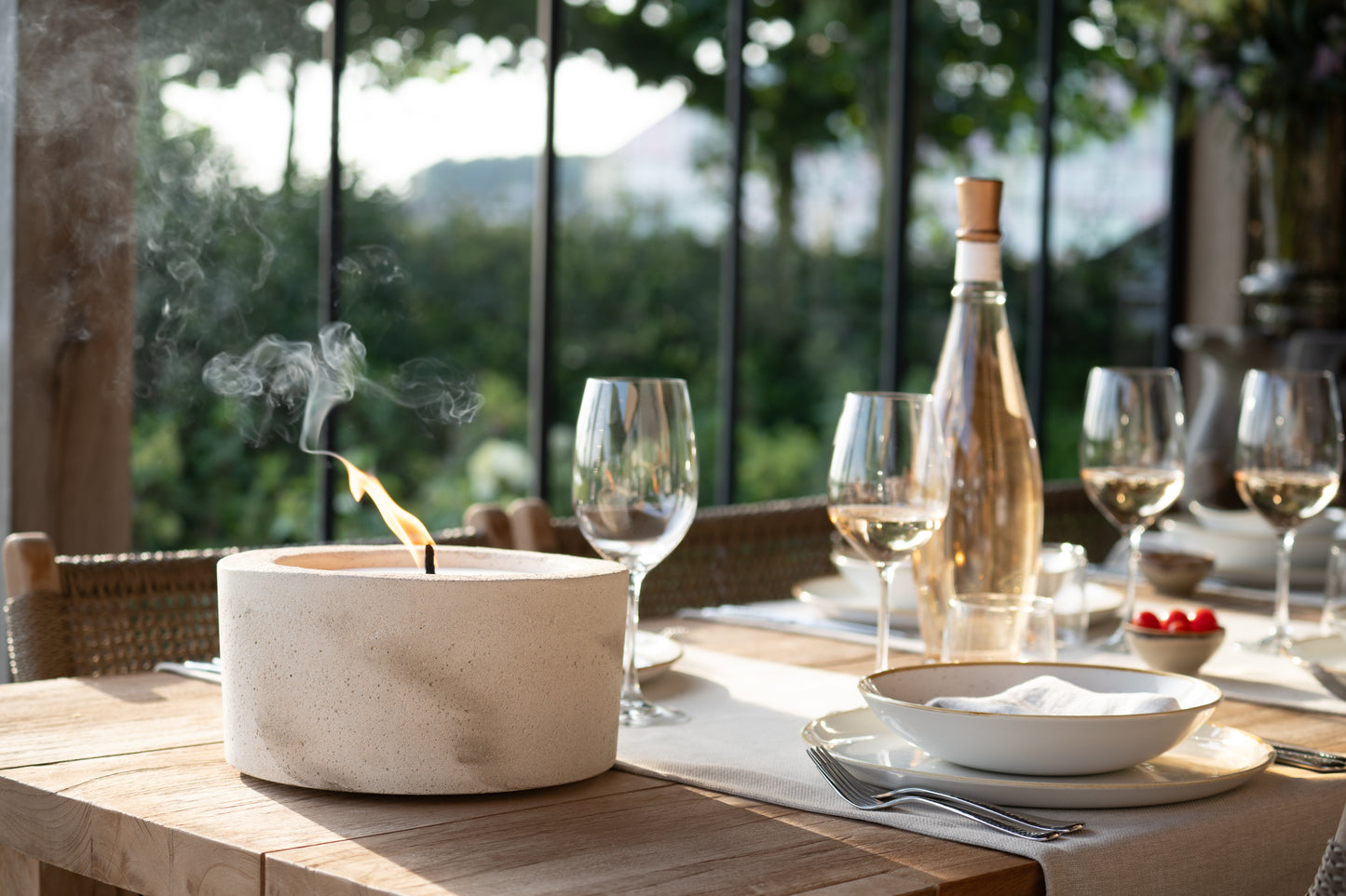 Bougie de table d'extérieur urbaine - taille unique
