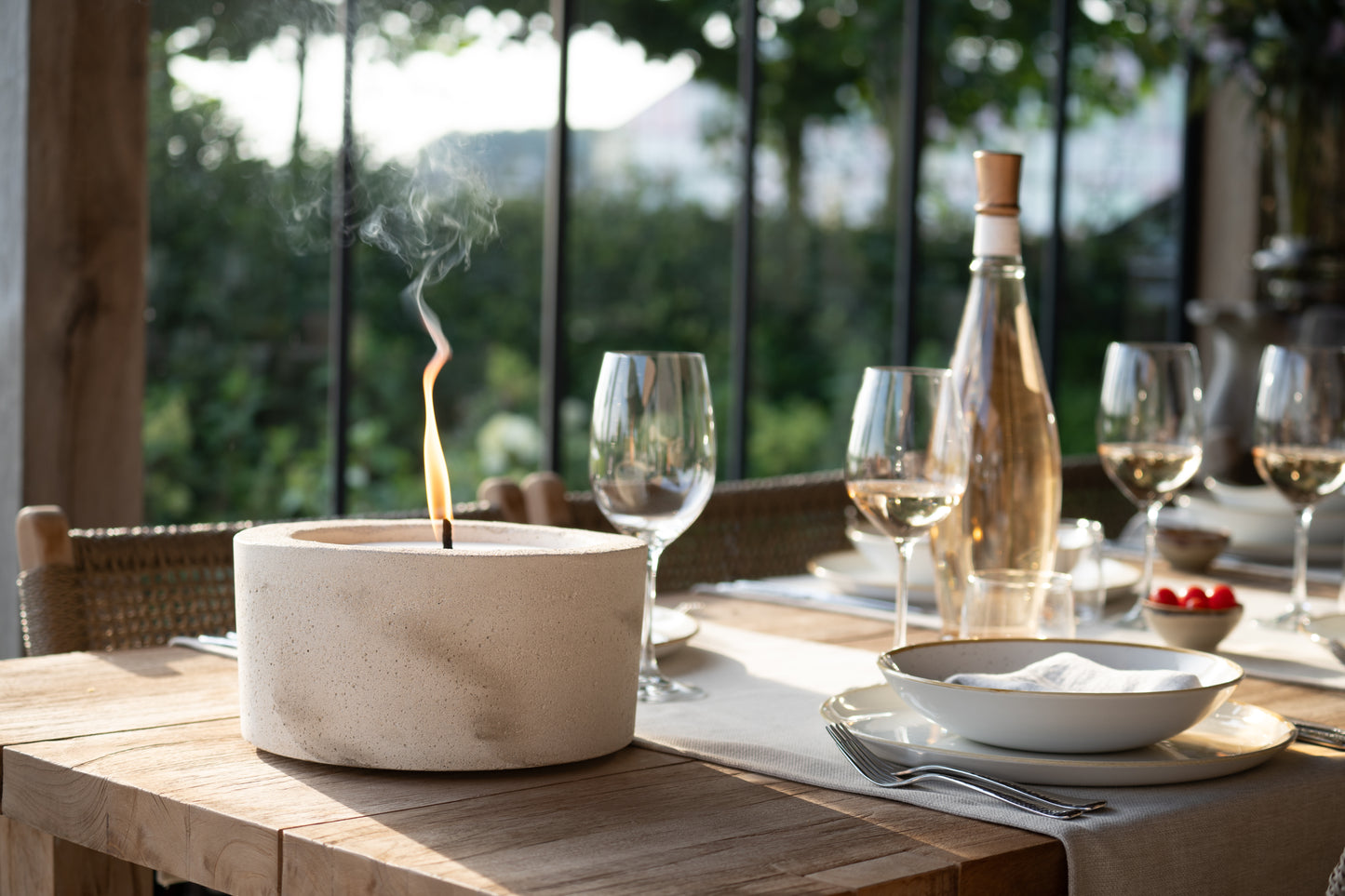 Bougie de table d'extérieur urbaine - taille unique