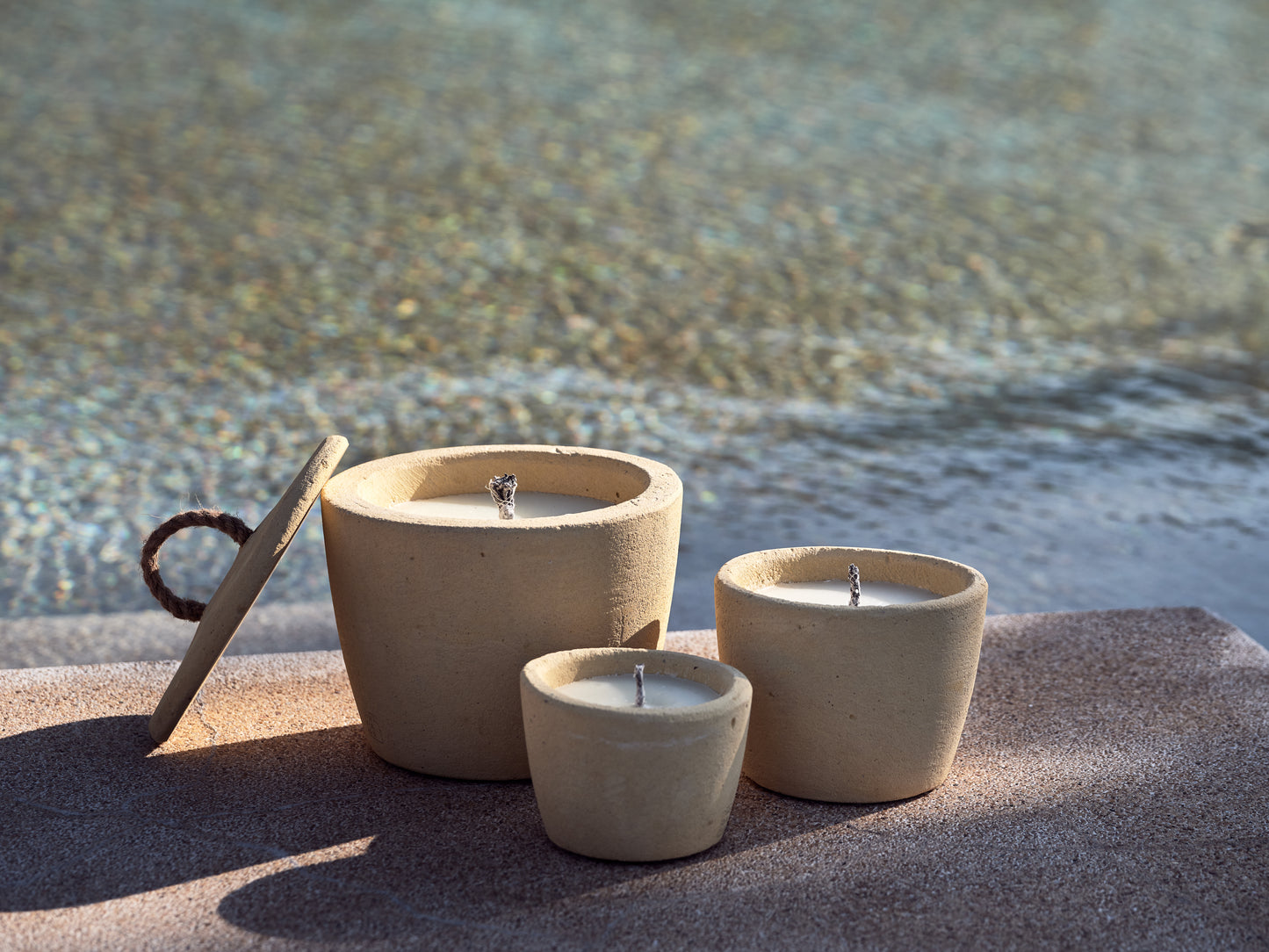 Urban Outdoor Garden Candle Medium + lid - Desert