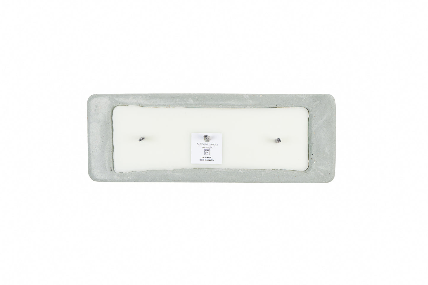 Bougie d'extérieur urbaine rectangle - ardoise
