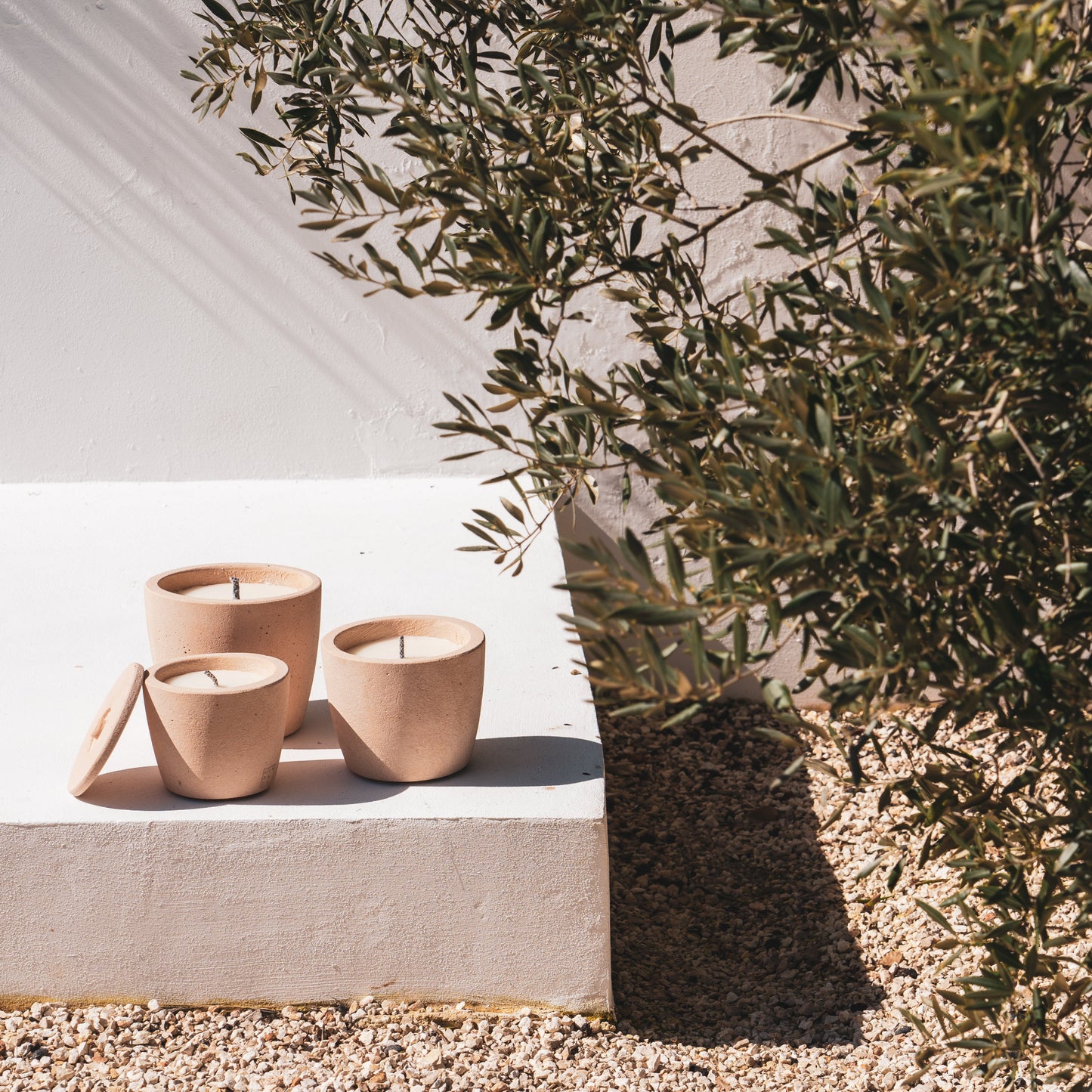 Urban Outdoor Garden Candle Small + lid - Blush