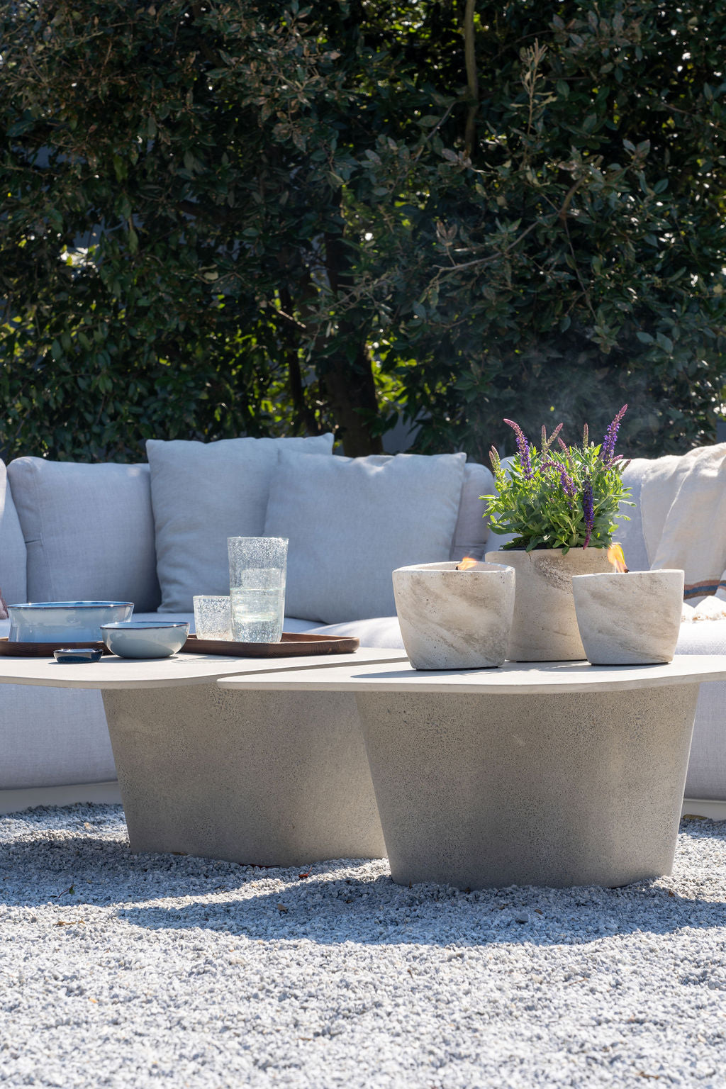 Urban Outdoor Garden Candle Small + lid - Ecru