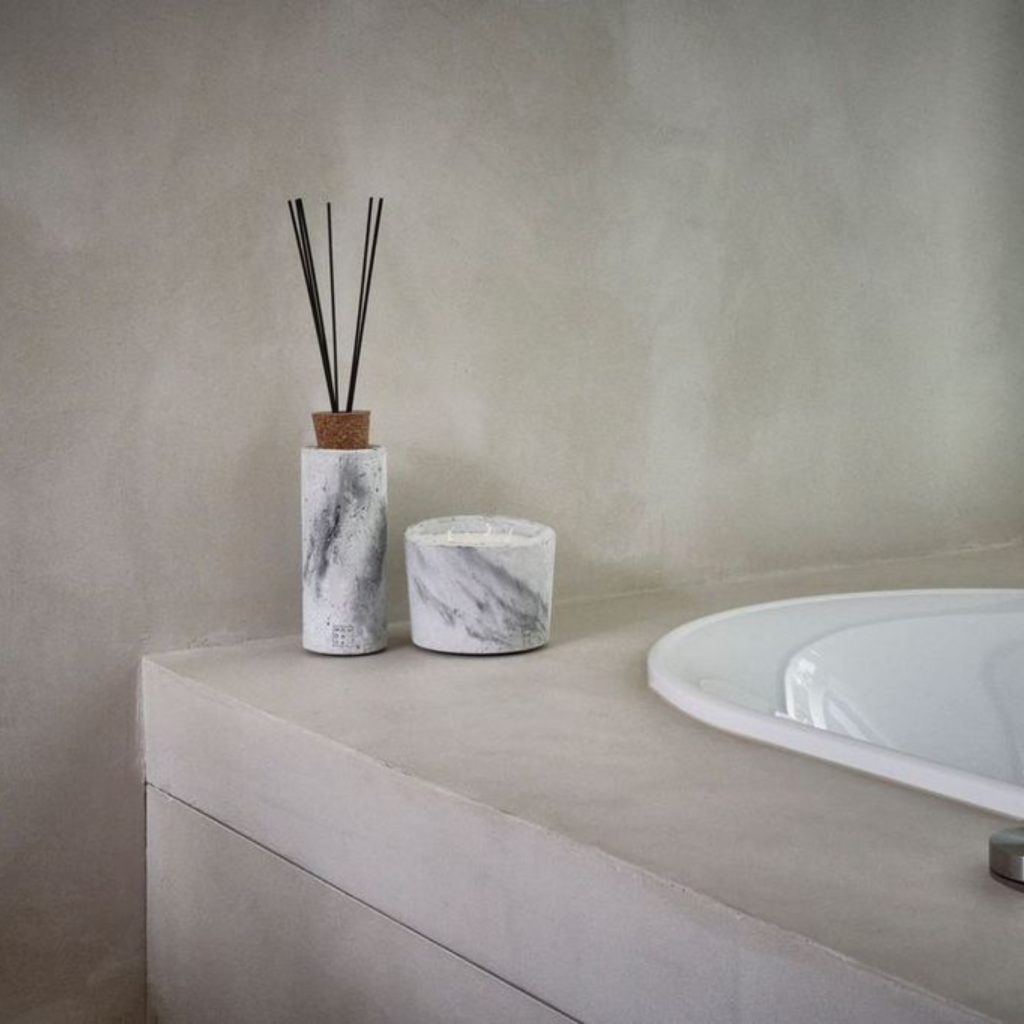 Urban Giftset Candle Small + Diffuser - Grey