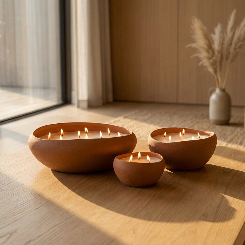 Doteki Indoor Candle Small - Moss