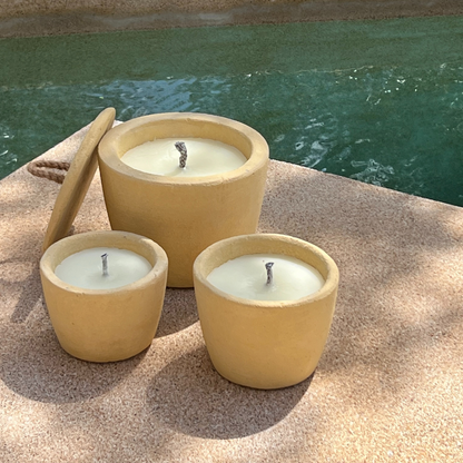 Urban Outdoor Candle Small - mustard