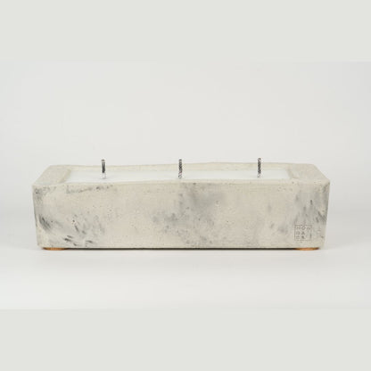 Bougie d'extérieur urbaine rectangle - gris