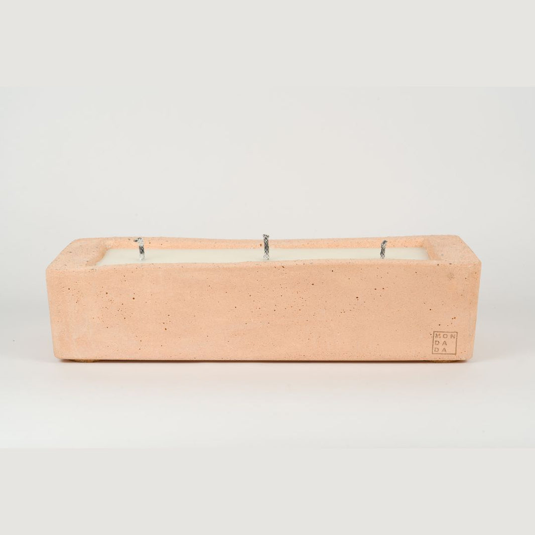 Urban Outdoor Table Candle Rectangle - Blush