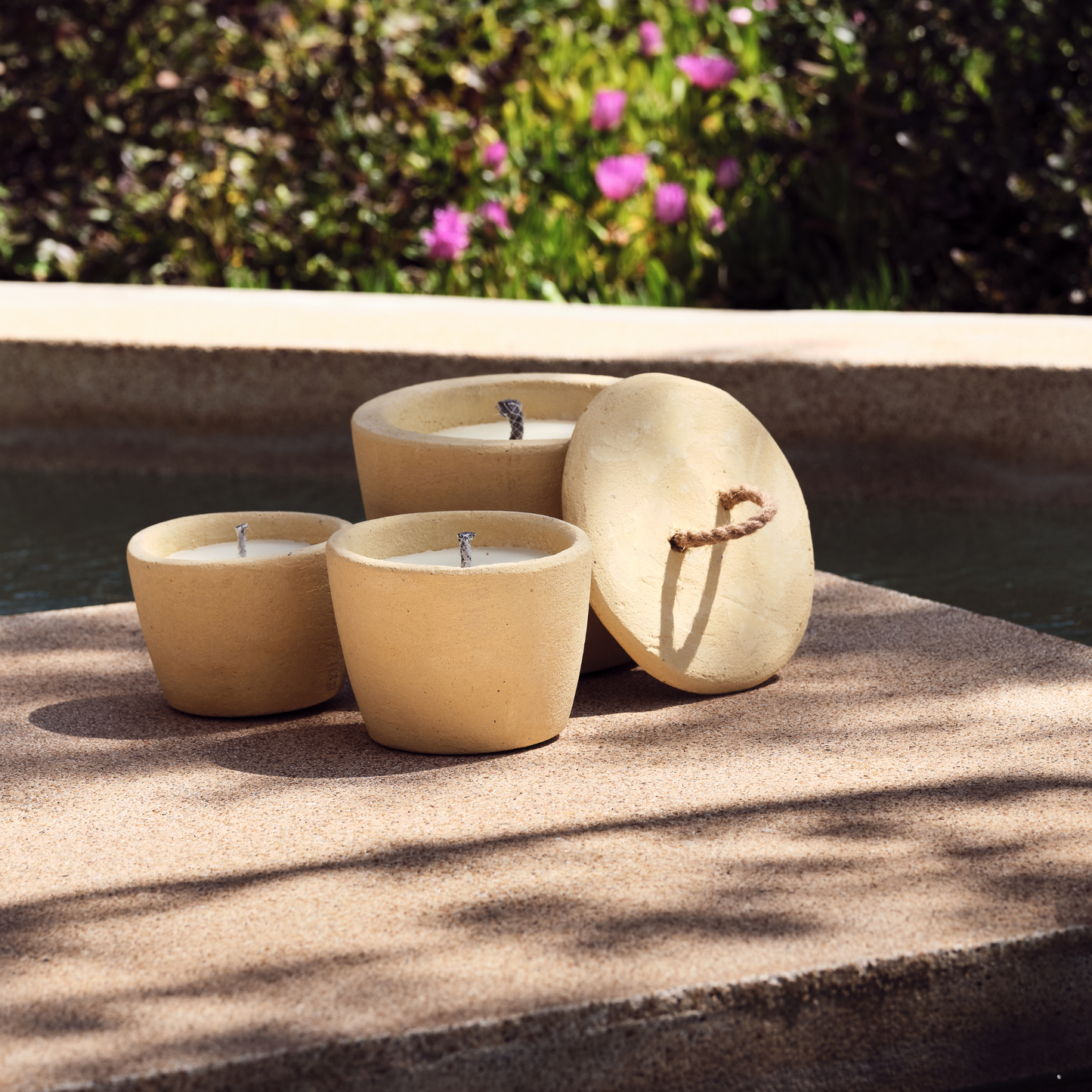 Urban Outdoor Candle Small - mustard