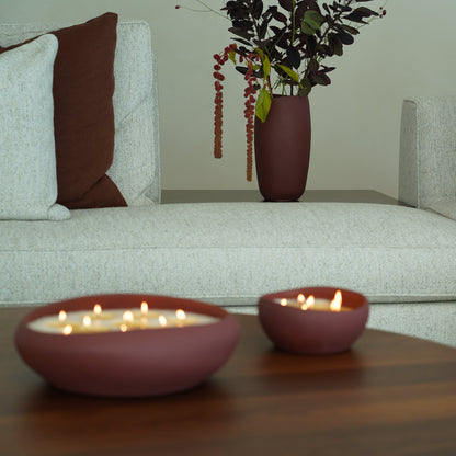 Doteki Indoor Candle Small - Burgundy