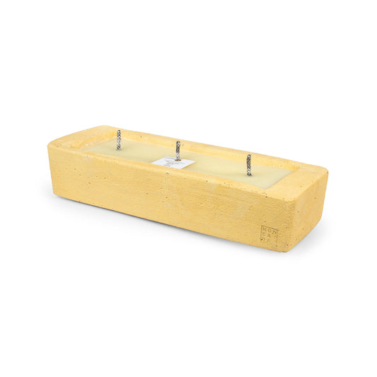 Urban Outdoor Candle rectangle - mustard