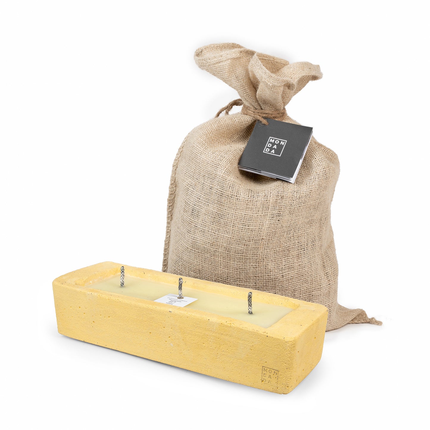 Urban Outdoor Candle rectangle - mustard