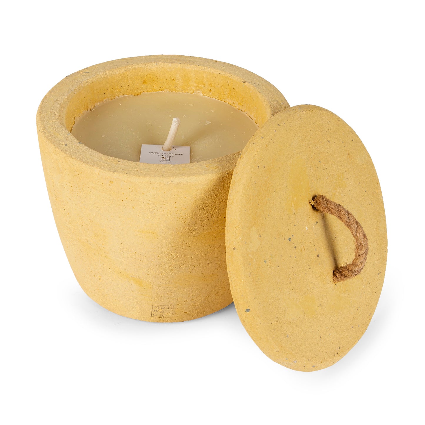 Urban Outdoor Candle X-Large + cover - mustard