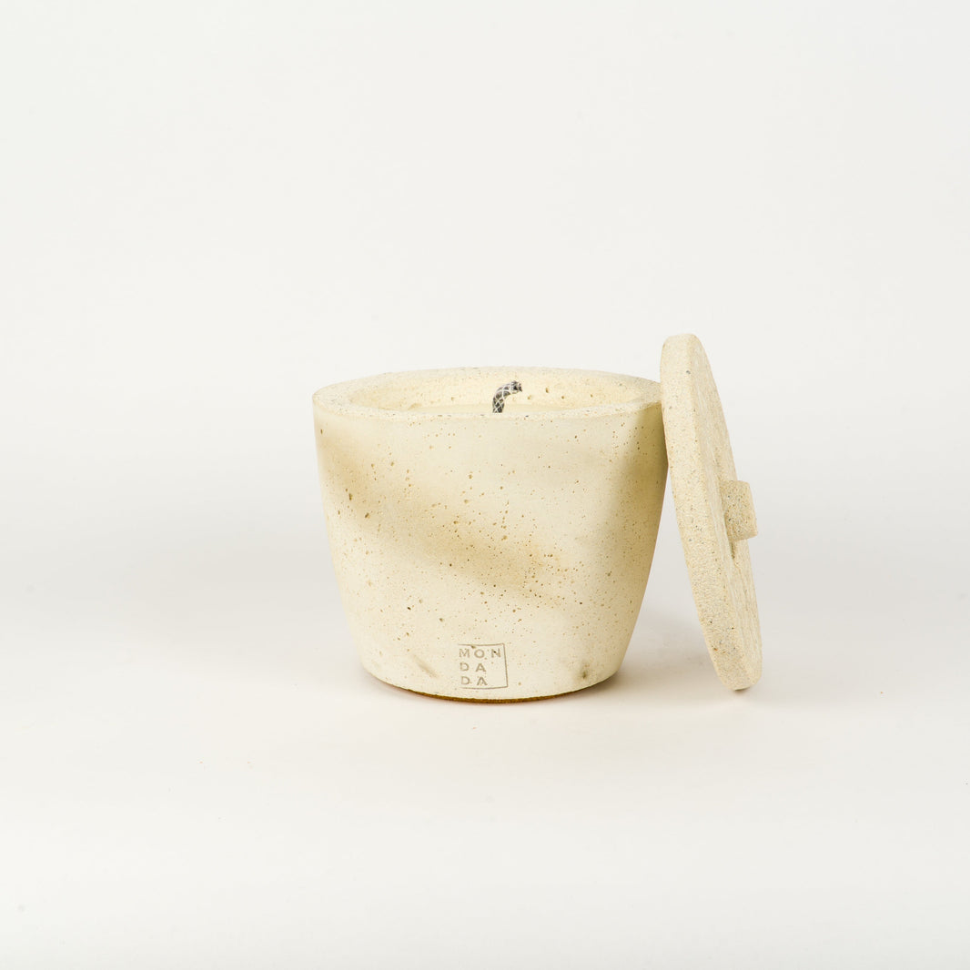 Urban Outdoor Garden Candle Small + lid - Ecru