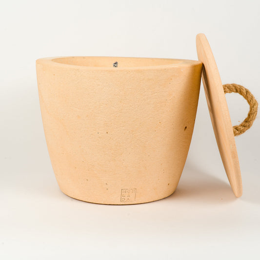 Bougie d'extérieur Urbaine XL + couvercle - Blush
