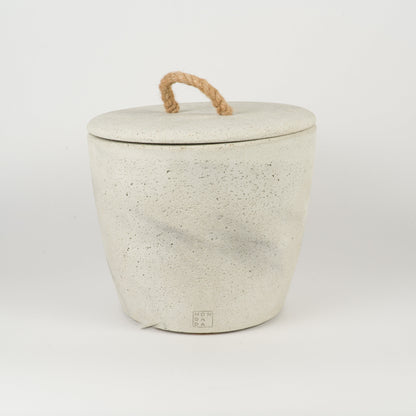 Bougie d'extérieur Urbaine XL + couvercle - Gris