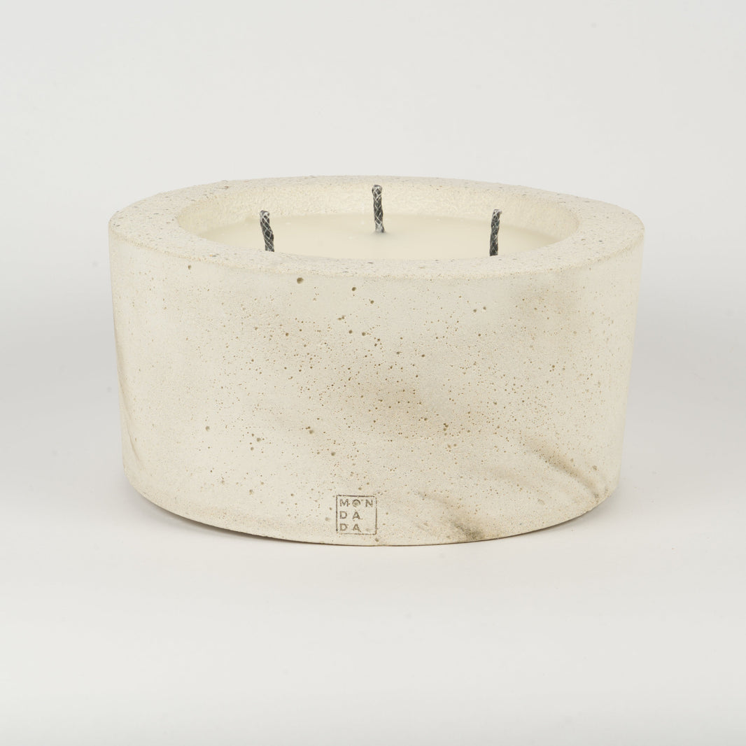 Urban Outdoor Table Candle Three - Ecru