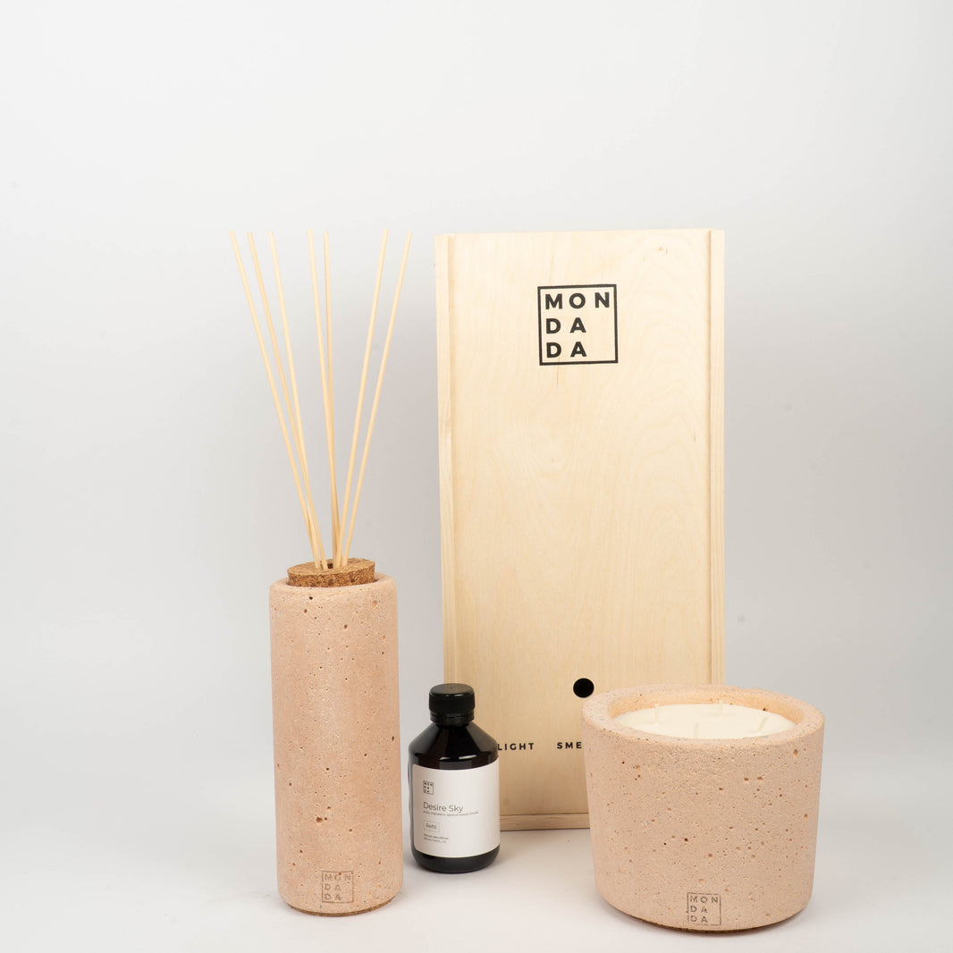 Urban Giftset Candle Small + Diffuser - Blush